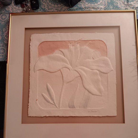 Calla Lilies Wess Hand Cast Art Signed